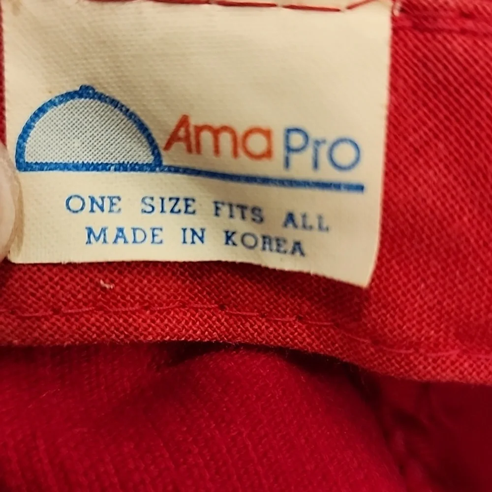 Rare Vintage AmaPro Cardinal Football Corduroy Adjustable Hat Baseball Cap 80s